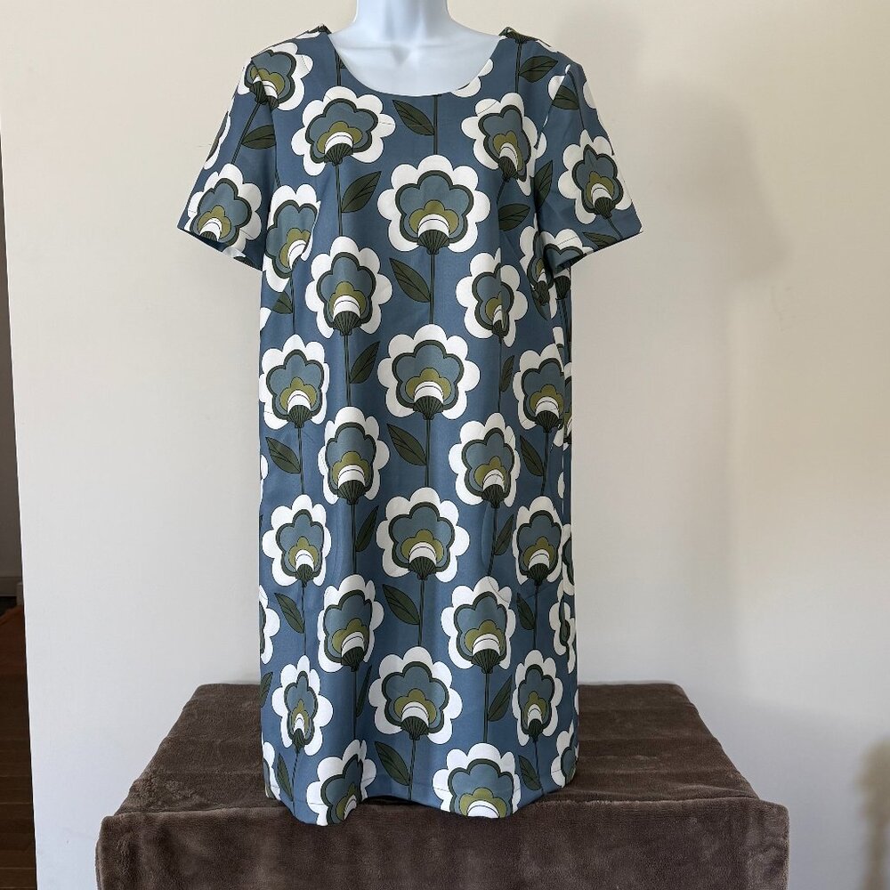 NWOT Hippocampe Retro Print Dress EU 42 US 10/12